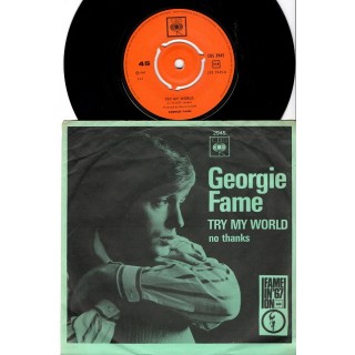 Georgie Fame: Try My World/No Thanks - 1967 – NORGE.                      