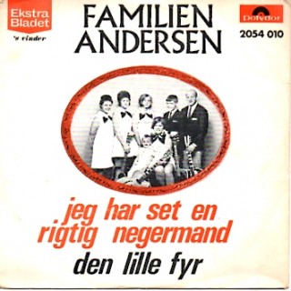Familien Andersen: Jeg Har Set En Rigtig Negermand – 1970 – NORGE.        