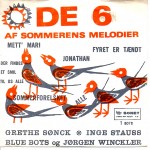 Grethe Sønck: De 6 Af Sommerens Melodier – EP – 1962 – DANMARK. 