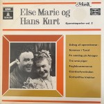 Else Marie og Hans Kurt: Operetteperler Vol.2 – 1969 – DANMARK.                  