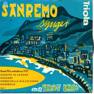 Teddy Reno: San Remo – 1957 – DANMARK. Teddy Reno: San Remo – 1957 – DANMARK.