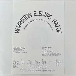 Frank Zappa & Linda Ronstadt: Remington Electric &ndash; &Aring;r+Land UKENDT.   