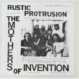 Frank Zappa and The Mothers Of Invention: Rustic Protrusion &ndash; 1980 &ndash; USA. 